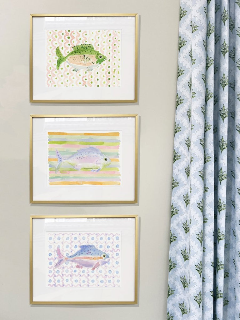 The "Swim Like a Fish" Watercolor Fish Fine Art Print - Liza Pruitt