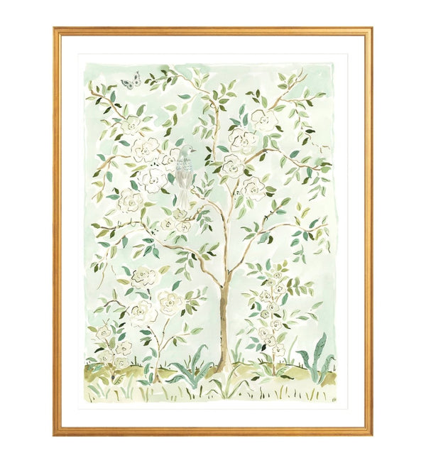 The "Where the Leaves Sing No. 1" Chinoiserie Fine Art Print - Liza Pruitt