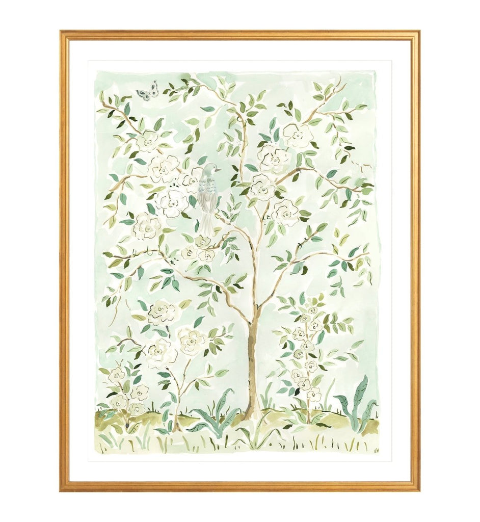 The "Where the Leaves Sing No. 1" Chinoiserie Fine Art Print - Liza Pruitt