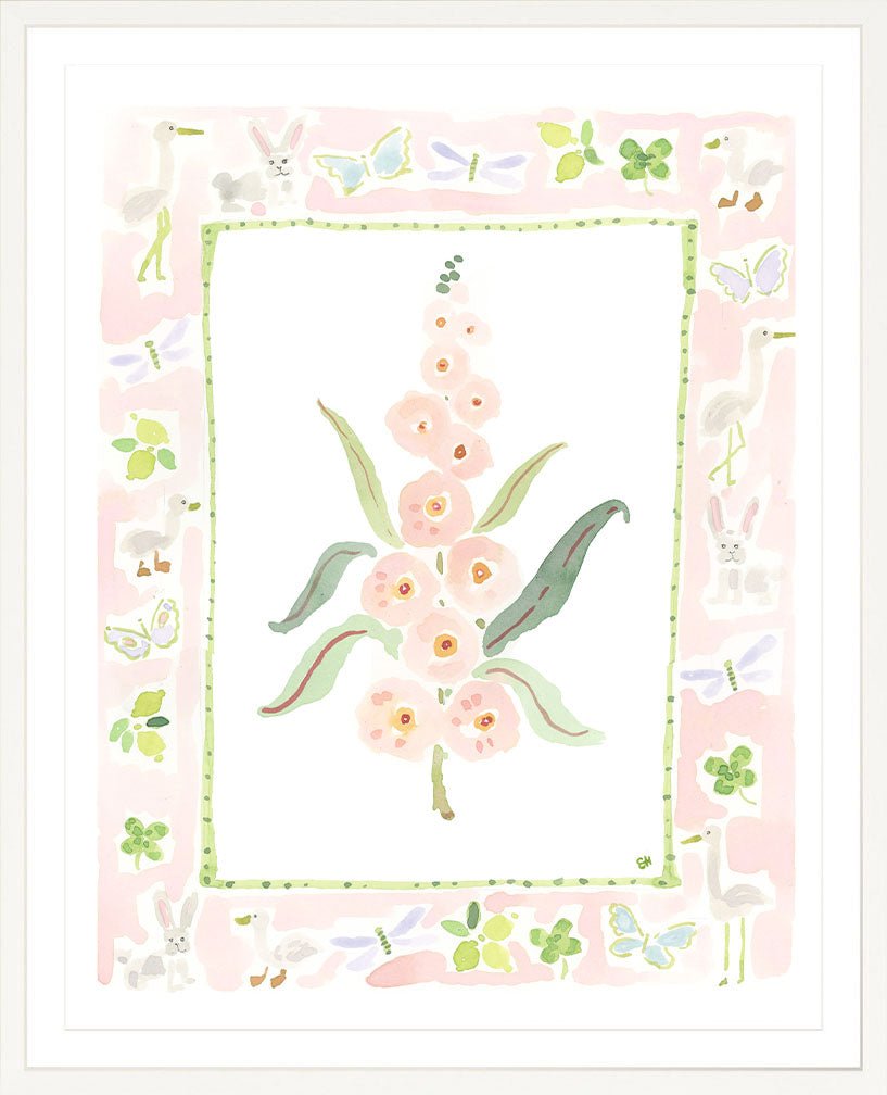 The "Whimsywood Charms" Watercolor Fine Art Print, Flower Charm Series - Liza Pruitt