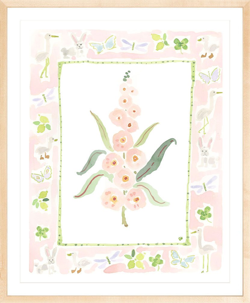 The "Whimsywood Charms" Watercolor Fine Art Print, Flower Charm Series - Liza Pruitt