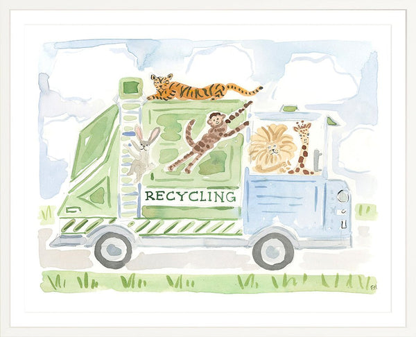 The "Wild Animal Recycling Truck Co." Fine Art Print - Liza Pruitt