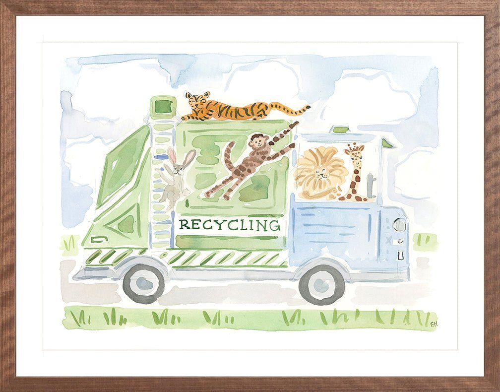 The "Wild Animal Recycling Truck Co." Fine Art Print - Liza Pruitt