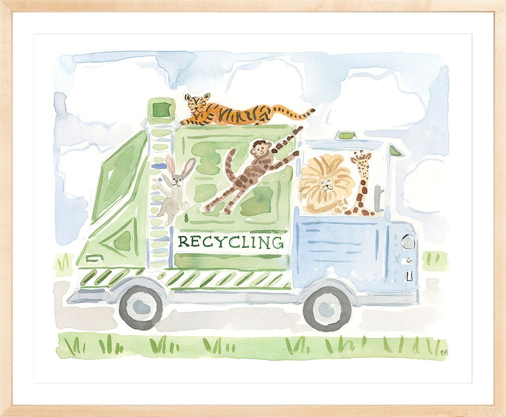 The "Wild Animal Recycling Truck Co." Fine Art Print - Liza Pruitt