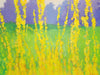 Through the Forsythia | 36" h x 48" w - Liza Pruitt