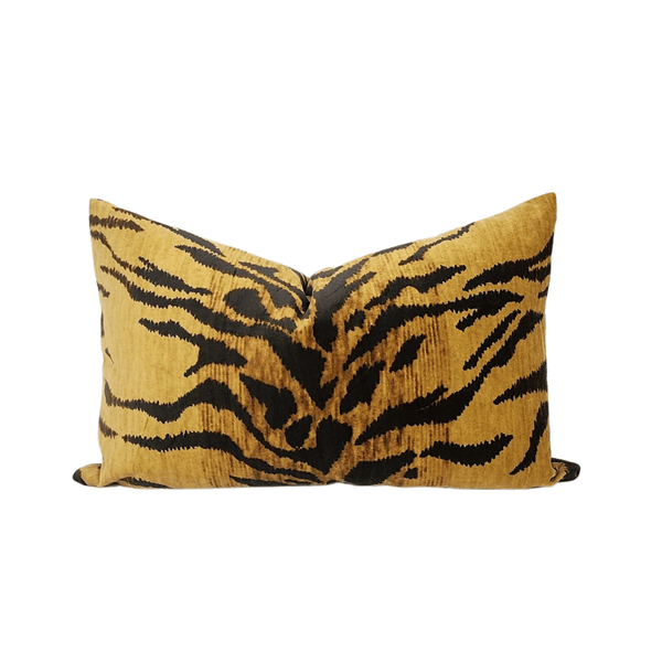 Tiago Velvet Tiger Pillow - Liza Pruitt
