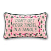 Tinsel in a Tangle Needlepoint Pillow - Liza Pruitt