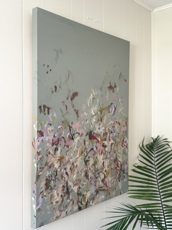 Tiny Hands and Honeysuckle Vines | 40" h x 30" w - Liza Pruitt