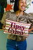 Tipsy Gypsy Needlepoint Pillow - Liza Pruitt