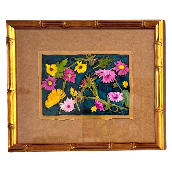 Tray of Flowers No. 2 | 9" h x 12" w | Framed - Liza Pruitt