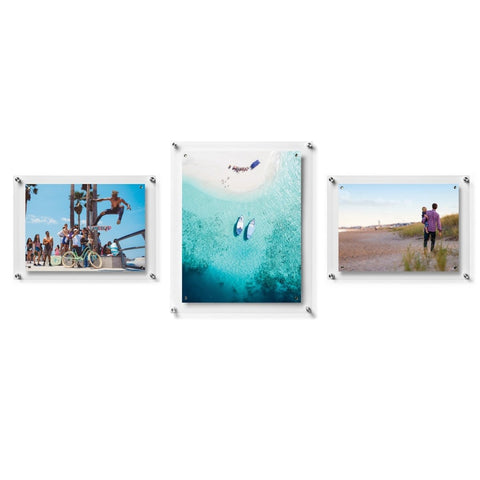 Triple Combo Gallery Wall: Set of 3 Single Panel + Magnet Frames (3005) - Liza Pruitt