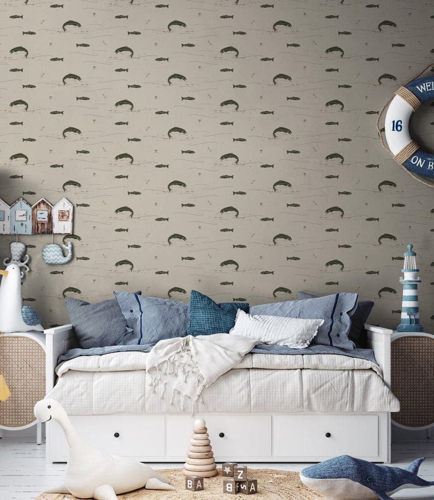 Trout Wallpaper by Cassandra Zaniboni - Liza Pruitt