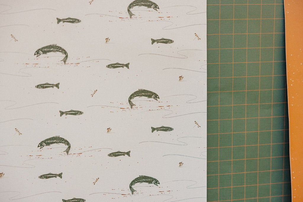 Trout Wallpaper by Cassandra Zaniboni - Liza Pruitt