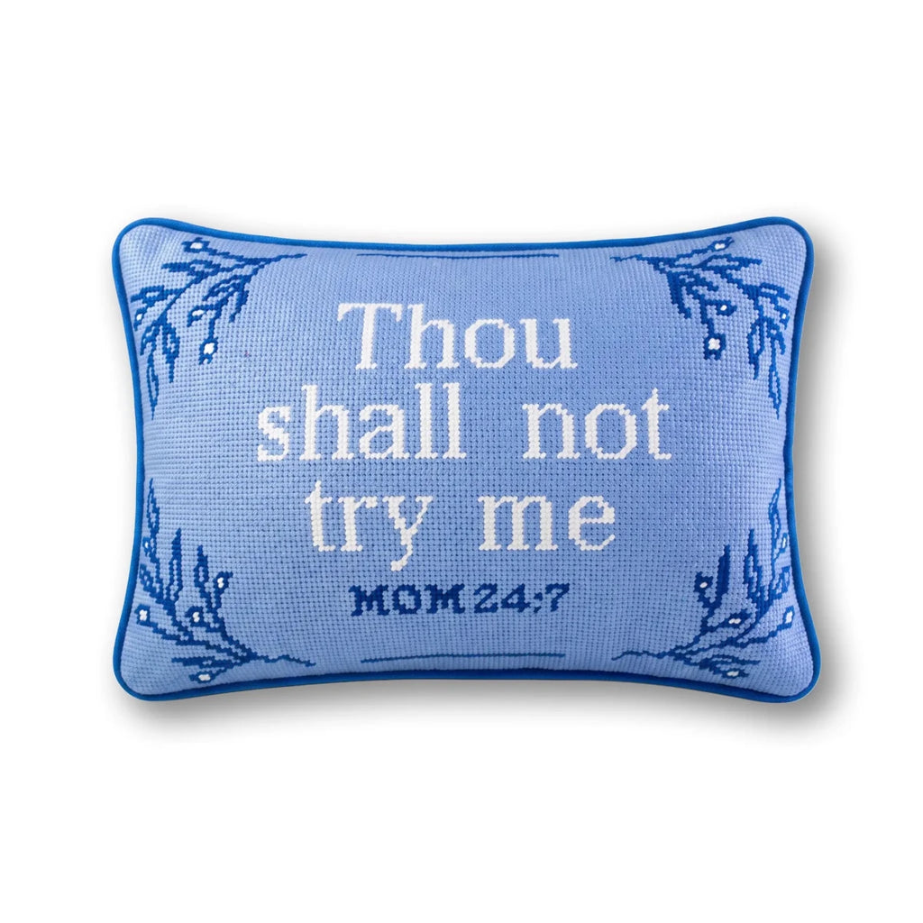 Try Me Needlepoint Pillow - Liza Pruitt