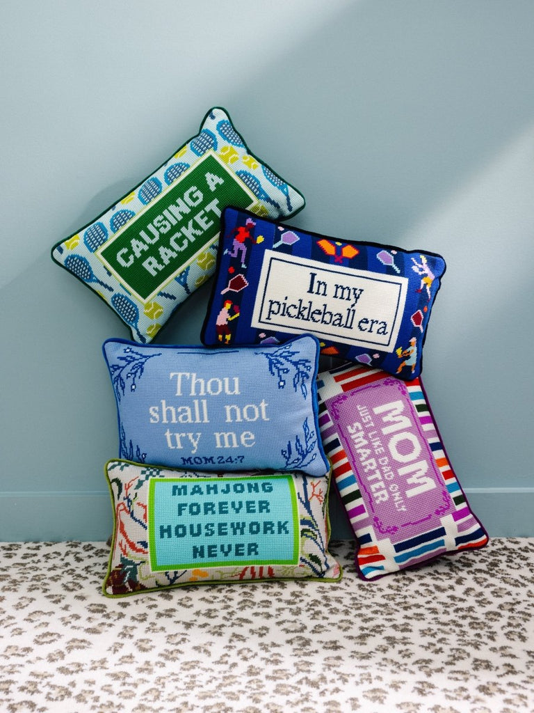Try Me Needlepoint Pillow - Liza Pruitt