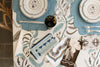 Tuileries Tablecloth Blockprinted Trim - Liza Pruitt