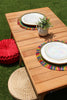 Tulum Raffia Placemat, colorful woven tabletop - Liza Pruitt