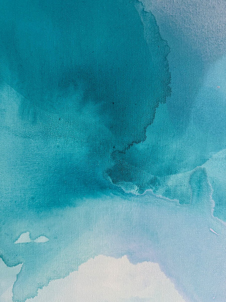 Turquoise Imprint on My Mind | 40" h x 30” w | Framed - Liza Pruitt