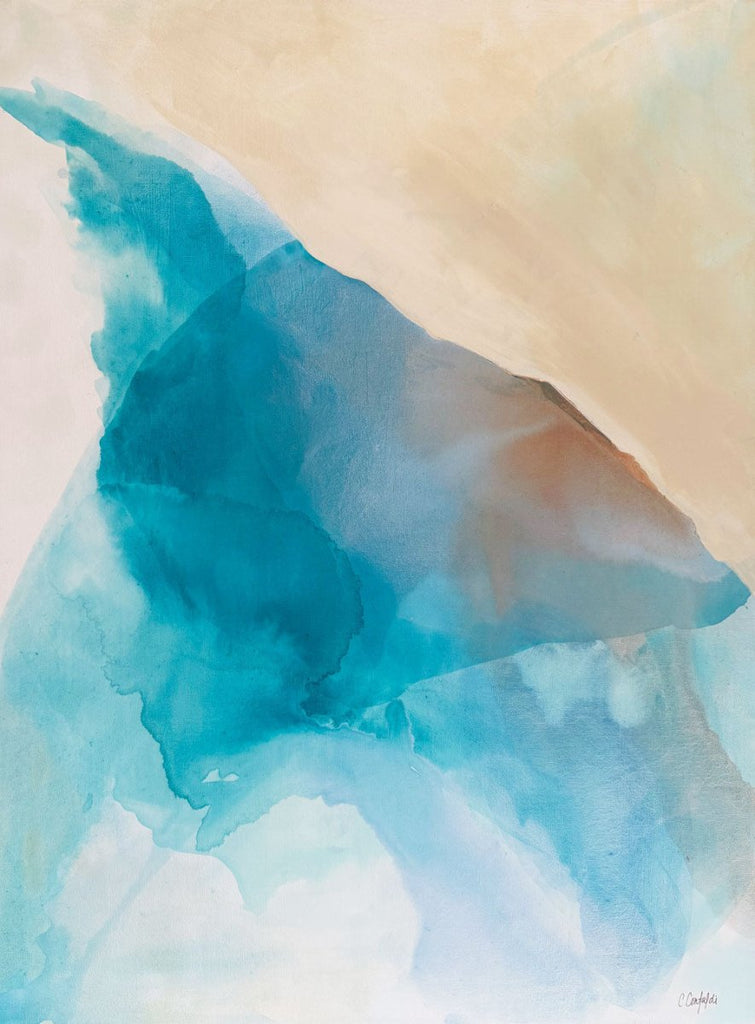Turquoise Imprint on My Mind | 40" h x 30” w | Framed - Liza Pruitt