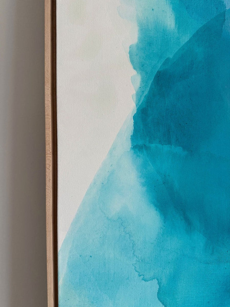 Turquoise Imprint on My Mind | 40" h x 30” w | Framed - Liza Pruitt