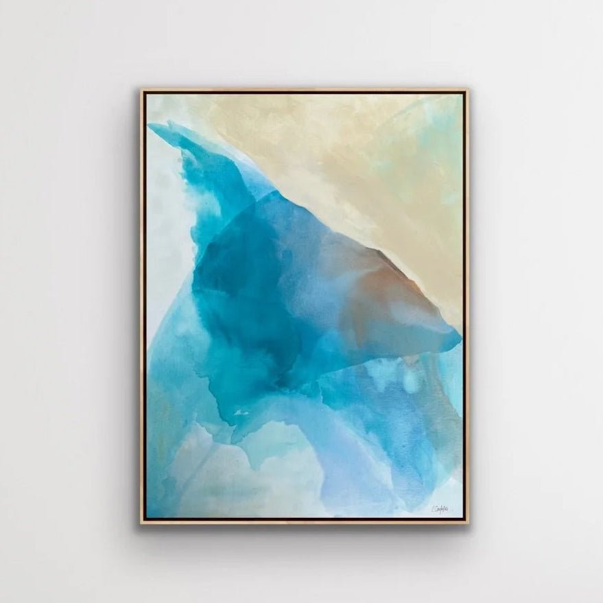 Turquoise Imprint on My Mind | 40" h x 30” w | Framed - Liza Pruitt