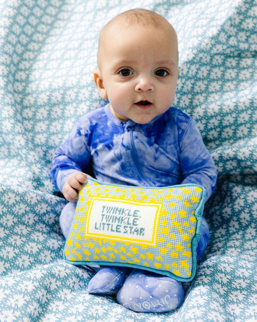 Twinkle Twinkle Mini Needlepoint Pillow - Liza Pruitt