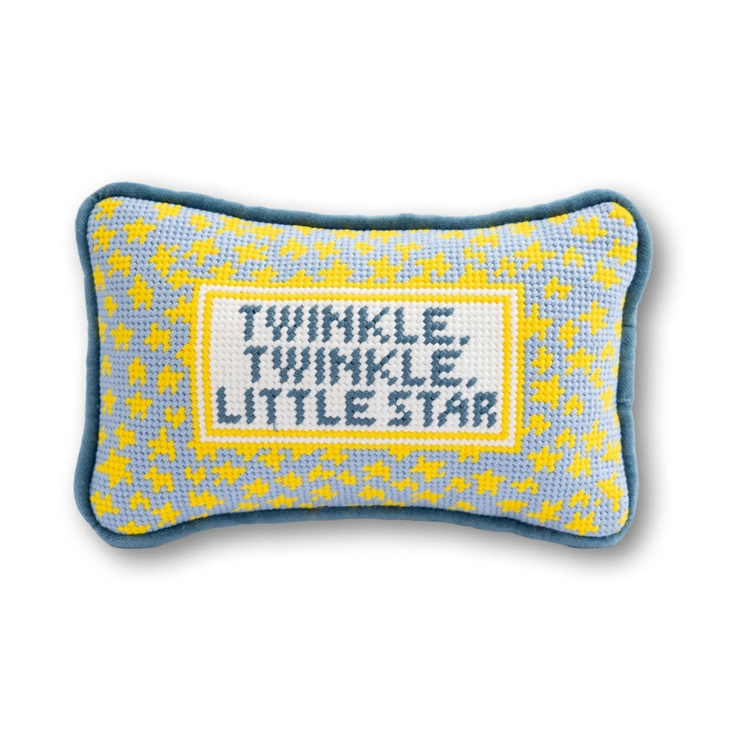 Twinkle Twinkle Mini Needlepoint Pillow - Liza Pruitt