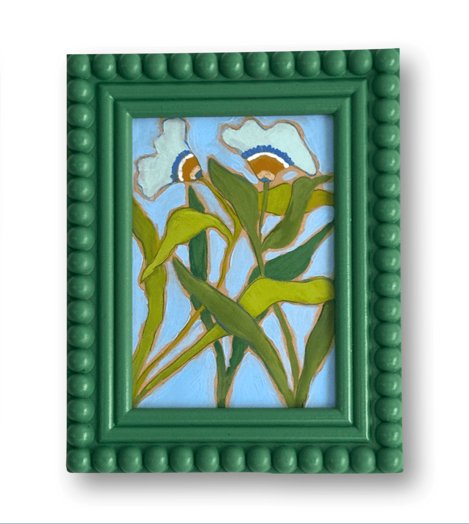 Two Light Blue | 9" x 7.5" | Framed - Liza Pruitt