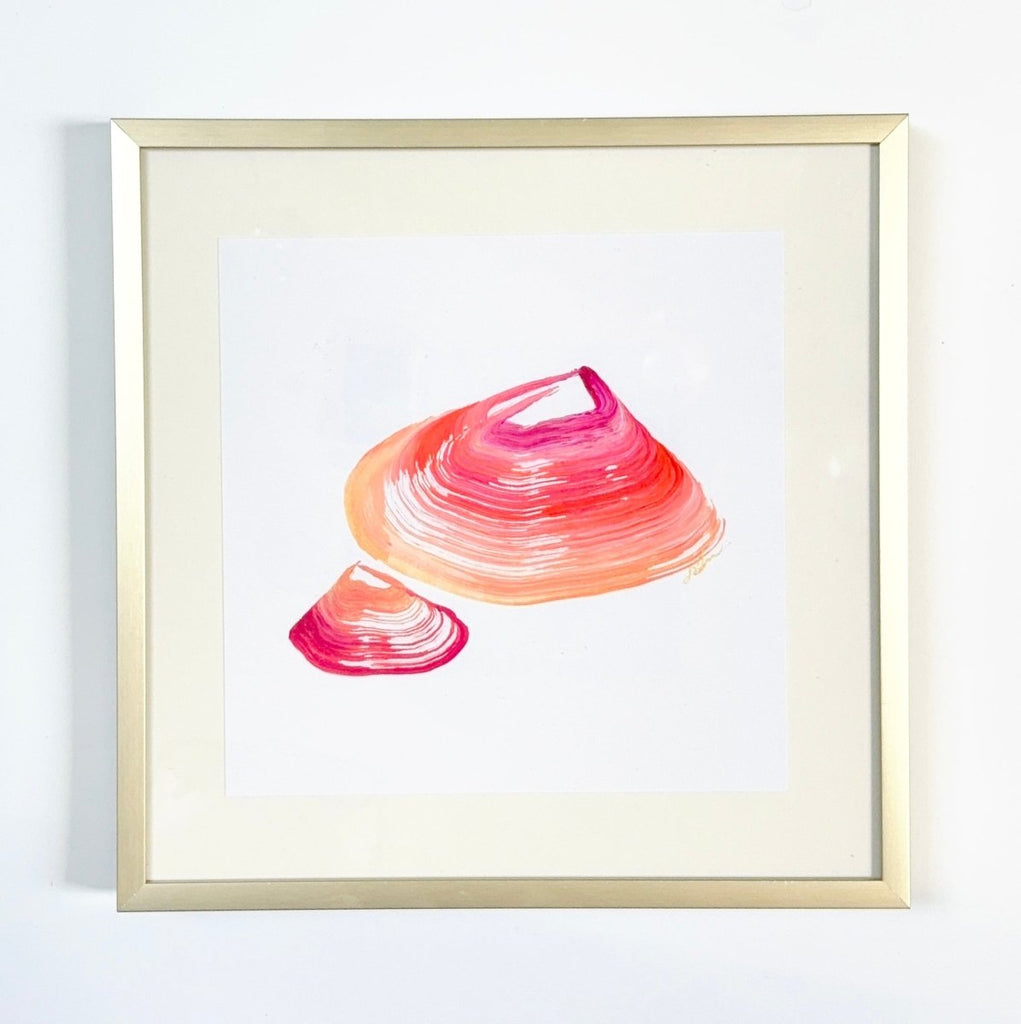 Two Shells 1 | 8" h x 8" w | Framed - Liza Pruitt