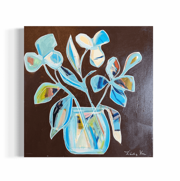 Umber Potted Play II | 20" h x 20" w - Liza Pruitt