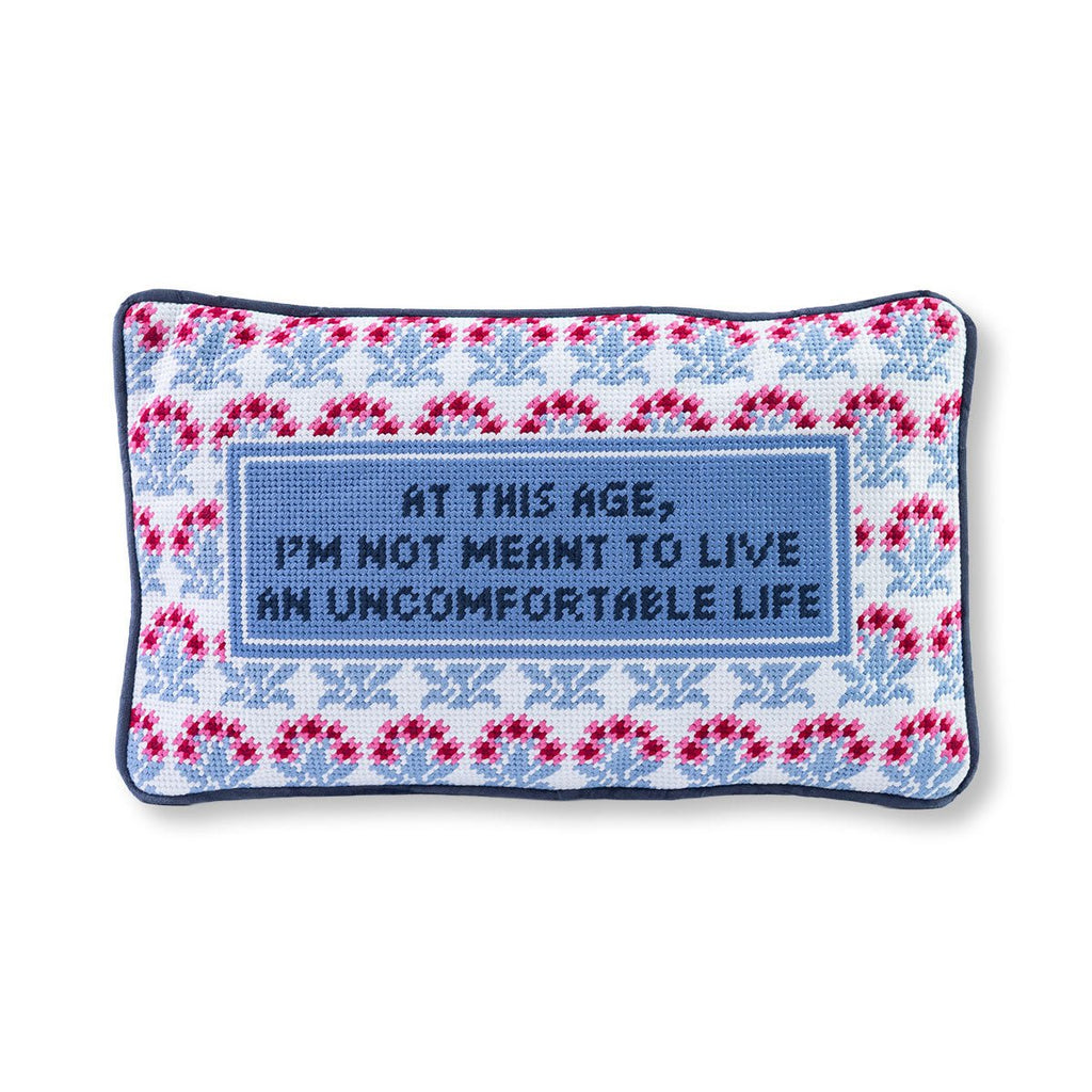 Uncomfortable Needlepoint Pillow - Liza Pruitt