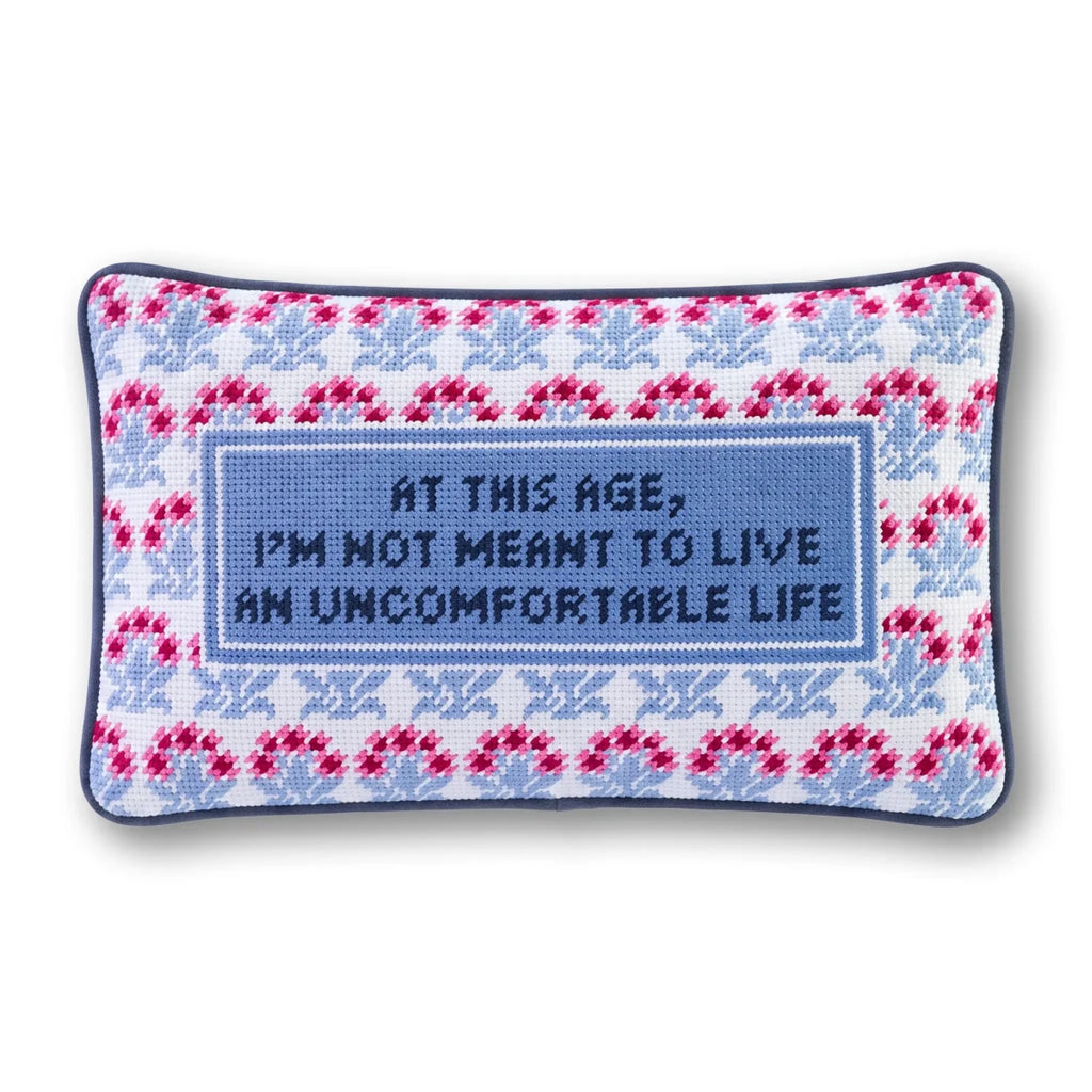 Uncomfortable Needlepoint Pillow - Liza Pruitt