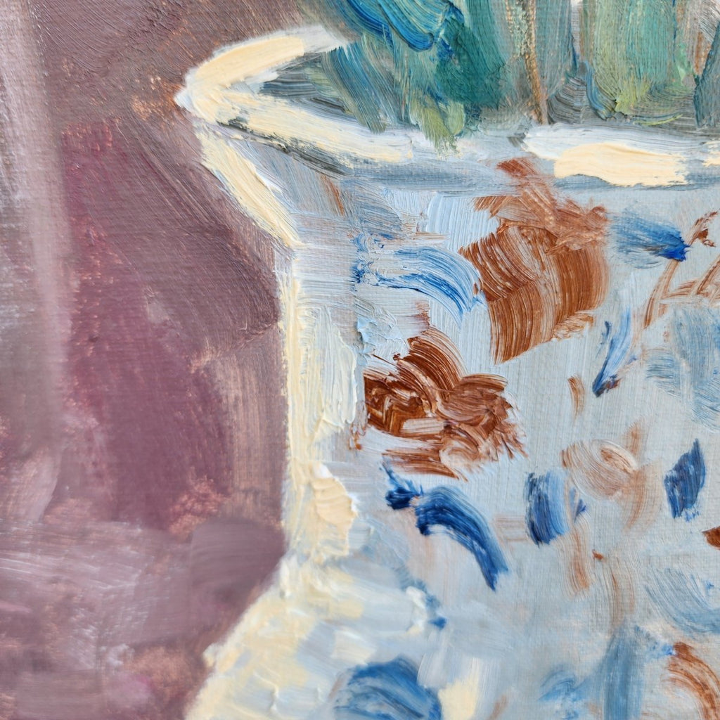 Vase of Unopened Lillies | 16" h x 20" w - Liza Pruitt