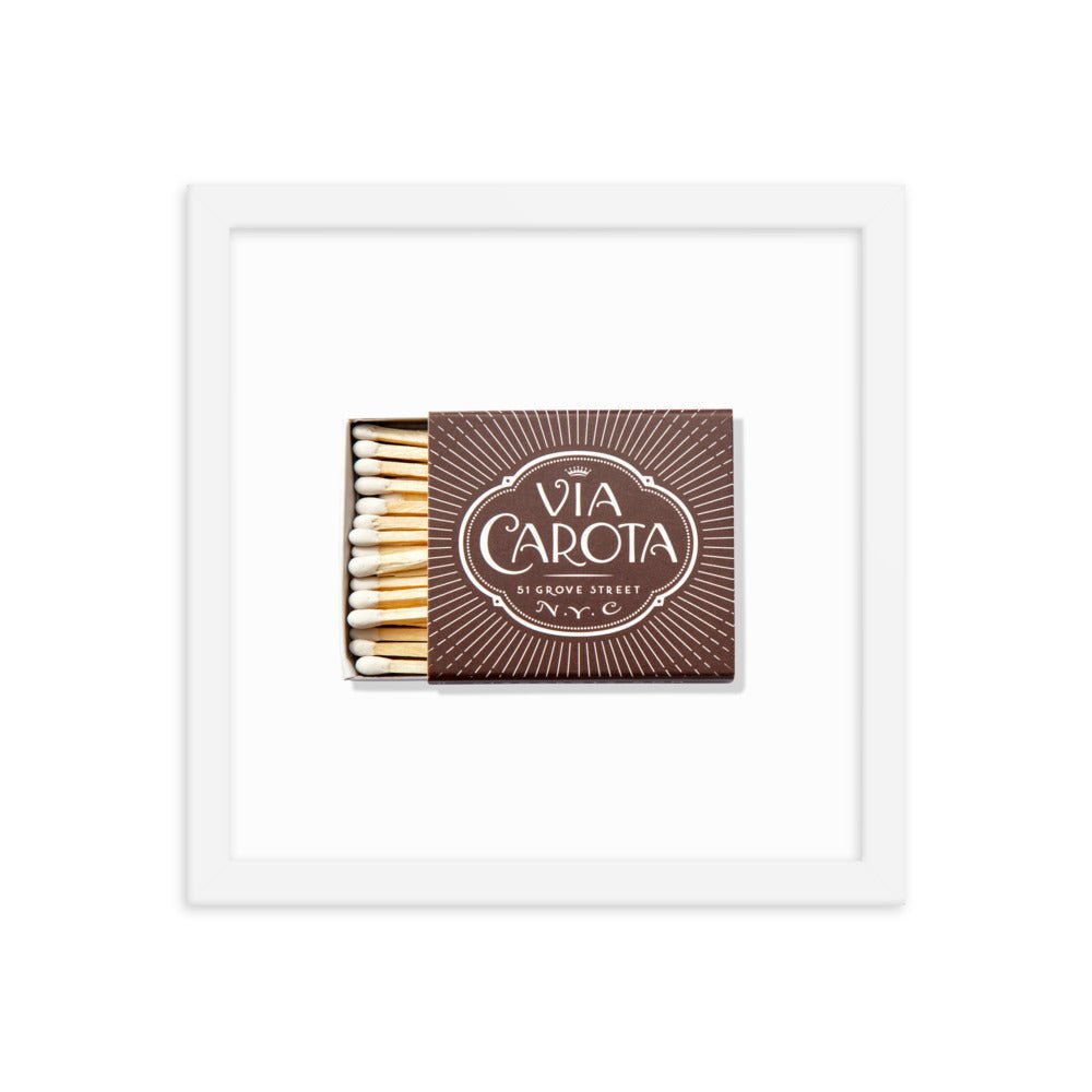 Via Carota Framed Print - Liza Pruitt
