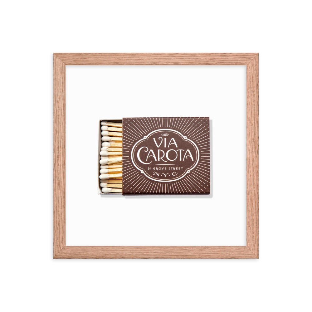 Via Carota Framed Print - Liza Pruitt