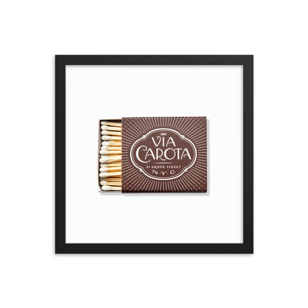 Via Carota Framed Print - Liza Pruitt