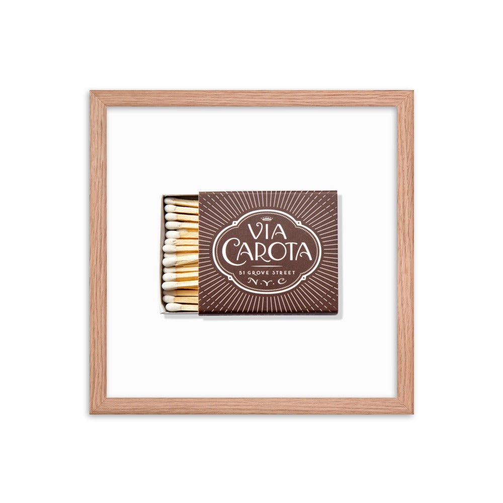Via Carota Framed Print - Liza Pruitt