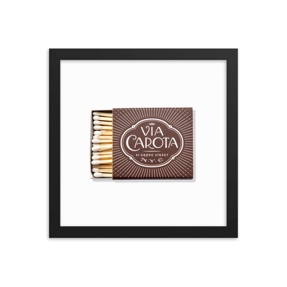 Via Carota Framed Print - Liza Pruitt