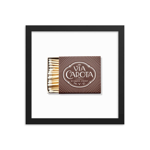 Via Carota Framed Print - Liza Pruitt