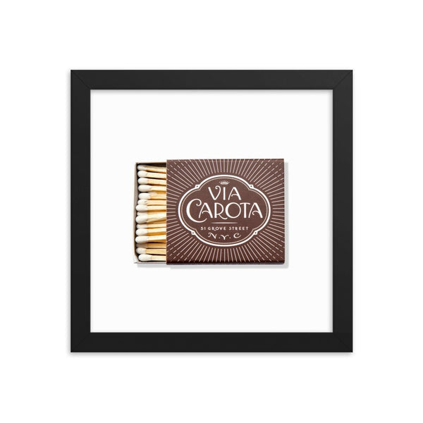 Via Carota Framed Print - Liza Pruitt