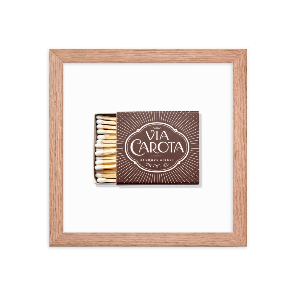 Via Carota Framed Print - Liza Pruitt