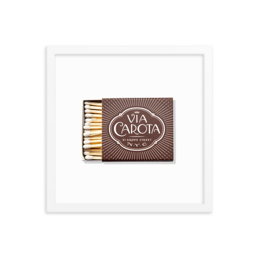 Via Carota Framed Print - Liza Pruitt