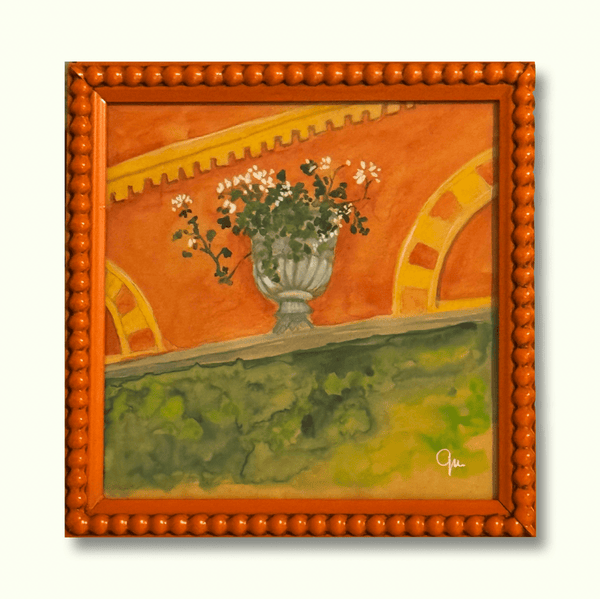 Villa on Como | 8" h x 8" w | Framed - Liza Pruitt