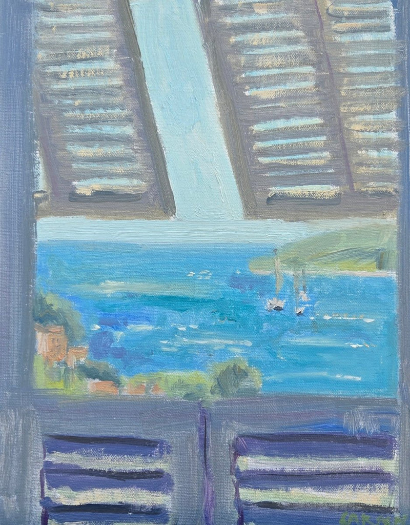 Villa View of the Mediterranean | 10" h x 8" w - Liza Pruitt