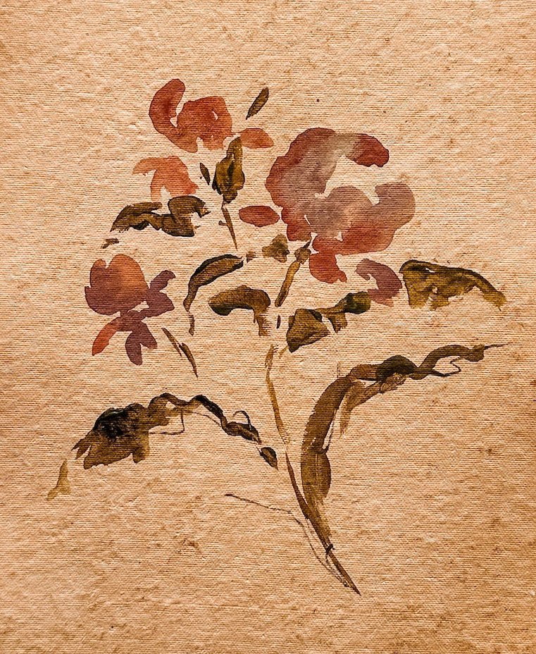 Vintage Fleur X | 12" h x 9" w - Liza Pruitt