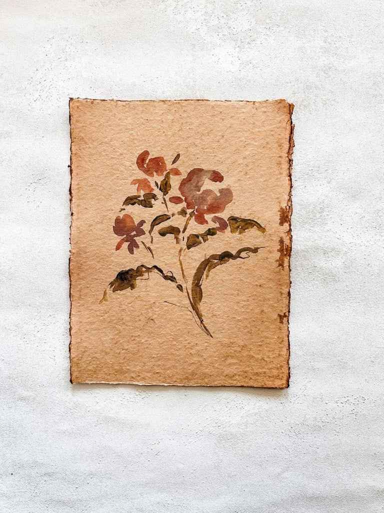 Vintage Fleur X | 12" h x 9" w - Liza Pruitt