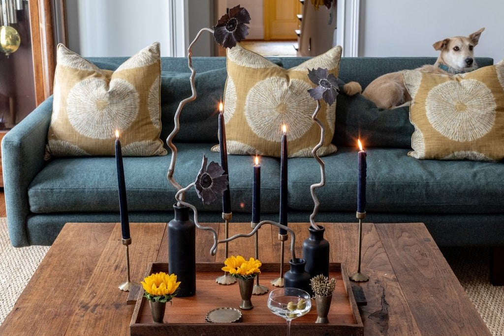 Violet Night Flower Triptych | 30 - 32" h - Liza Pruitt