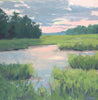 Warm Marsh Sunset | 18" h x 18" w - Liza Pruitt