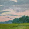 Warm Marsh Sunset | 18" h x 18" w - Liza Pruitt