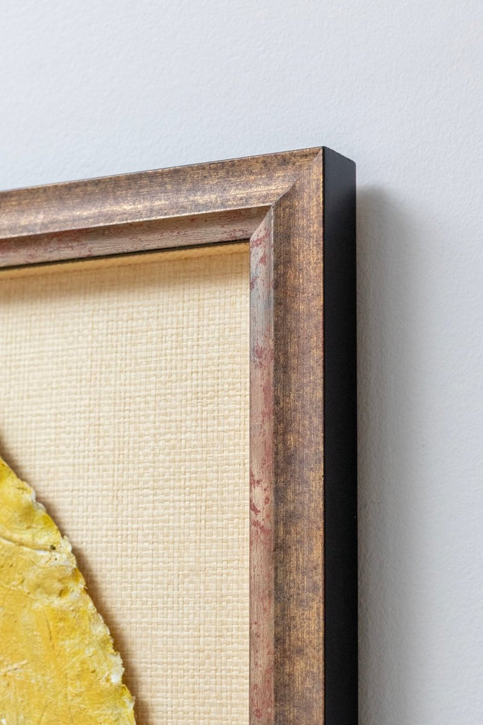 Warm Ochre Leaf I | 24" h x 14" w | Framed - Liza Pruitt